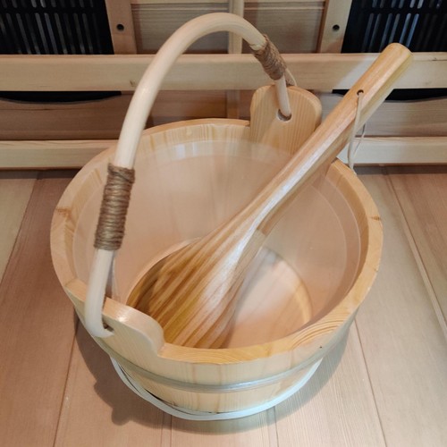 Sauna bois seau avec - sauna, en