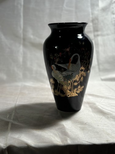 Très joli vase bleu marine - , en