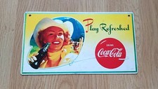 1951 Coca-Cola Metal Plate 