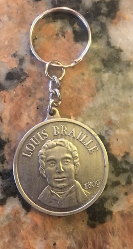 Louis braille keychain 5 - braille,