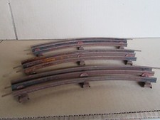 C3 Vintage Märklin Allemagne Lot 3 Courbes Rails Zéro O Réseau Train