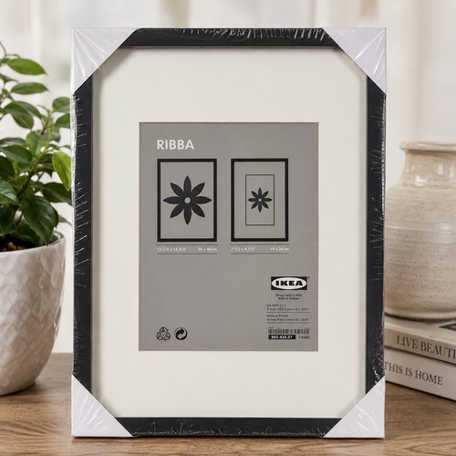 Ikea ribba black picture frame - ikea,