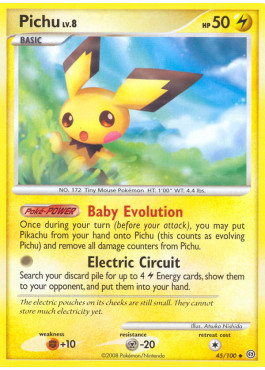 Pokémon pichu stf - pokémon, lv.8