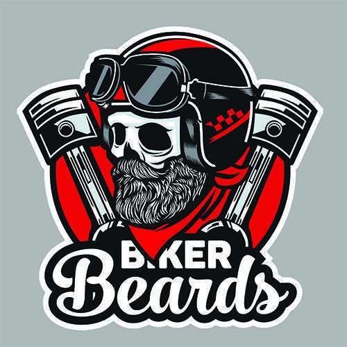 Harley bobber club - harley, beards