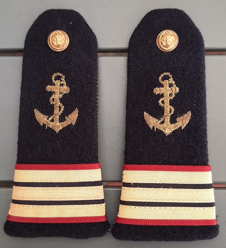 Epaulettes brodées ancre - or,