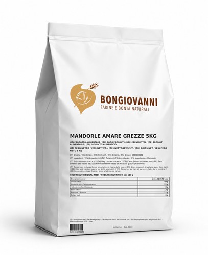 Amandes amères crues kg - crues, 5
