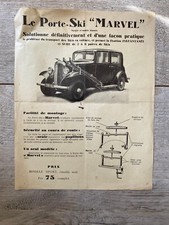 Antique MARVEL Car Advertising Brochure Ski Rack Tents Fishing Rod