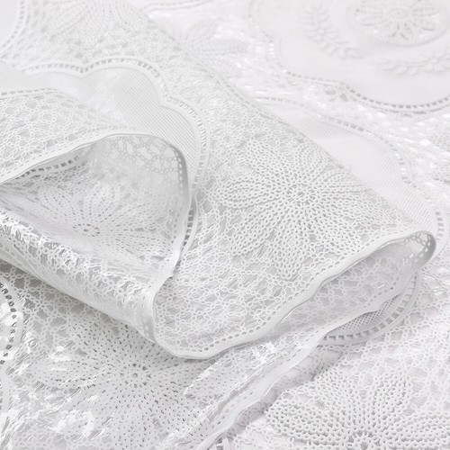 Nappe plastifiée brodée - nappe,