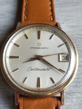Eterna Matic Centenarie 1961 Cal.1438 U 35mm Steel Case Gold Bezel Steel/Gold