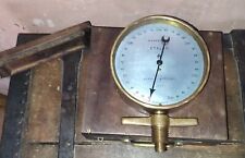 Steam machine measuring device Berruet & Pradat Lyon pressure gauge bronze