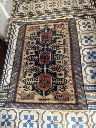 Ancien petit tapis caucasien - ancien,