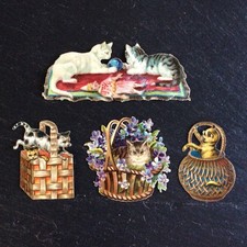 Anciens Chromos Lot de 4