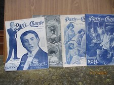 GEORGEL MISTINGUETTE FOLIES BERGERES CAFE CONCERT LOT DE 4 PARIS QUI CHANTE