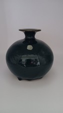 Vase boule moucheté de