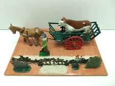 Diorama - Bétaillère Domage & Cie (décor avec figurines Britains)