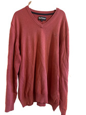 BARBOUR pull col v en coton