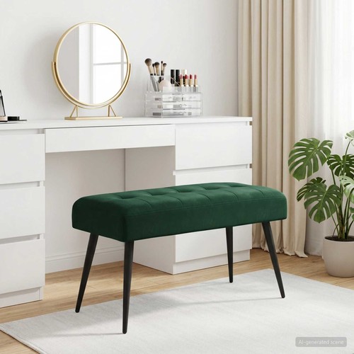 Banc avec capitonnage bouton