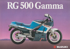 Motorcycle Suzuki RG 500 Gamma sale brochure