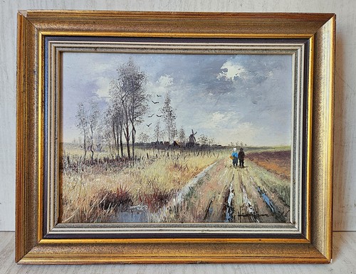 Charmant tableau signé scène - charmant,