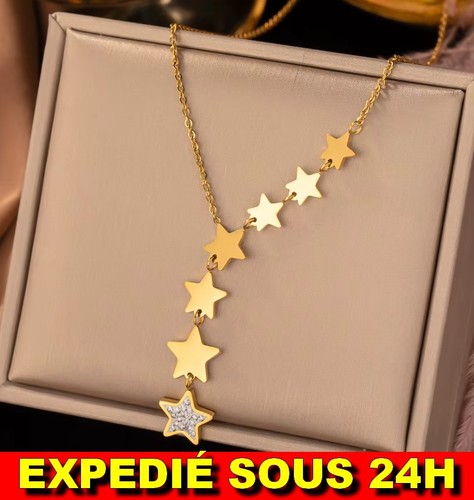 Collier étoile acier - ✅,