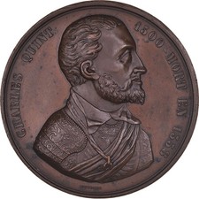 Belgique, Médaille, Charles Quint, Undated, Bronze, Jouvenel, SUP+