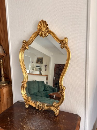Ancien miroir murale - ancien, doré
