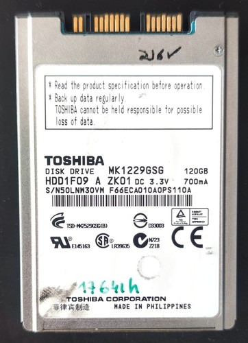 Disque dur toshiba - disque, 1,8"