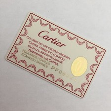 CARTIER International Guarantee Certificate Card Foulard Scarve Shawl Chales /