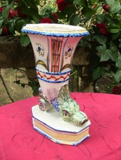 Beau vase rython en faïence