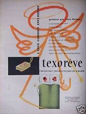 1956 ADVERTISING TEXOREVE HEAT THERMOSTATIC COVER - ADVERTISING