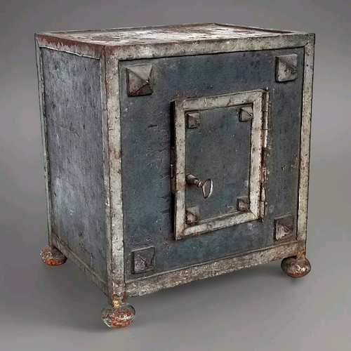 Ancien petit coffre - petit, fort