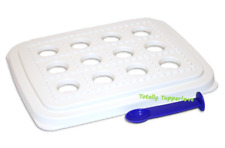 Tupperware Ravioli Maker Pastry Dough Mold w/ Spoon Rectangle White & Purple ❤️