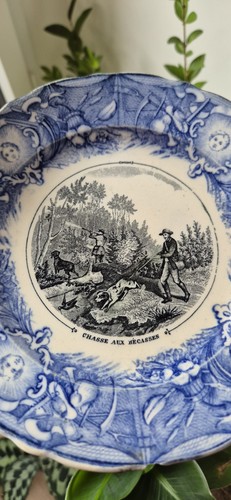 Assiette décorative faïence