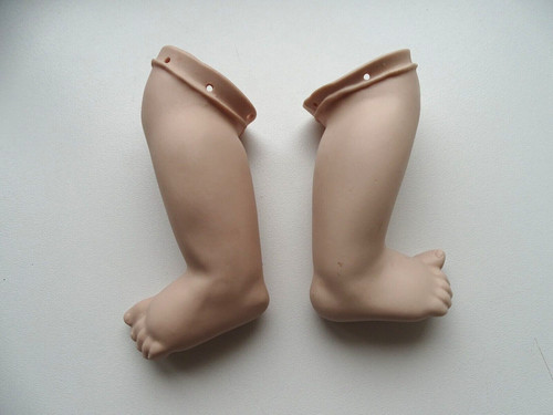 Jambes pieds poupée - , biscuit