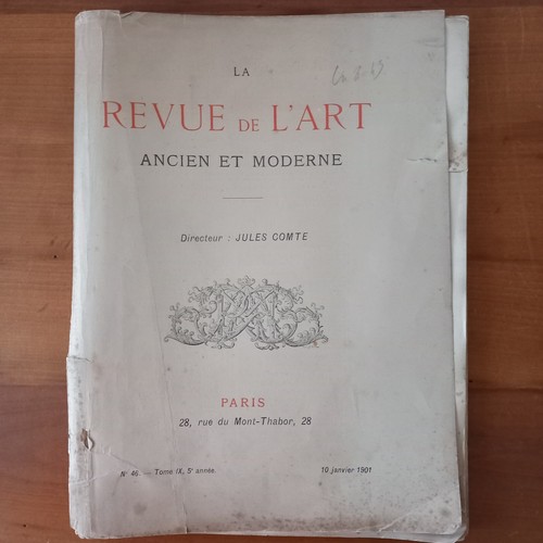 Revue art ancien et - de, l'art