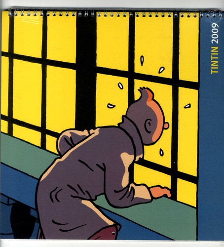 Calendrier tintin spirales - tintin, à