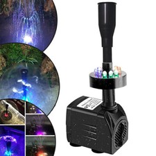 Pompe de bassin 15W 1000 L/H jardin LED fontaine aquarium pompe submersible à ea