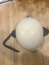 Vintage 50s 60s Buco Traveler Motorcycle Crash Half Helmet Adjustable Size White