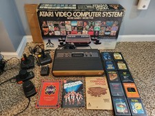 Atari 2600 Console CIB in Box TESTED 100% WORKING Complete Set Bundle With Games