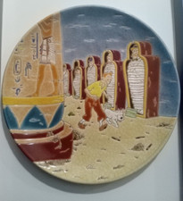 tintin grande assiette piéce unique rarissime no axis pixi aroutcheff