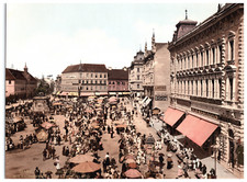 Croatia, Agram, ”Jelacic Square with the equestrian statue of Banus Jelacic photoch