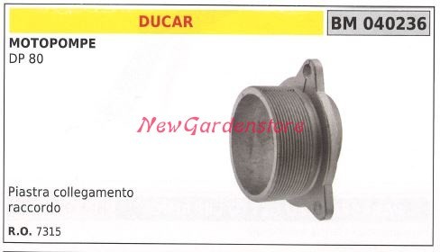 Plaque connexion raccord - de,