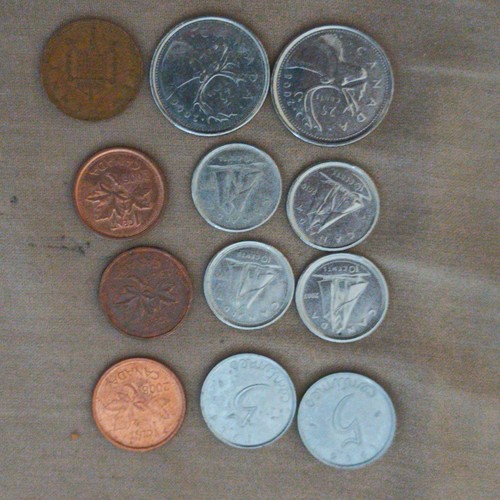 Lot pièces monnaies - 12,