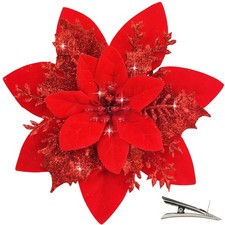 20 Pièces Fleur de Noël pour