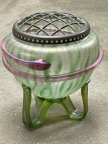 Vase verre irisé iridescent - verre,