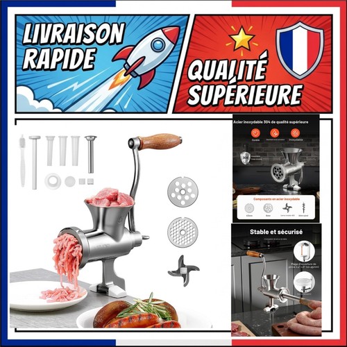 Hachoir viande manuel vevor - à,