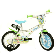 Bicyclette Pour Enfants Fille Garçon BLUEY 14" Blanche Avec Roues