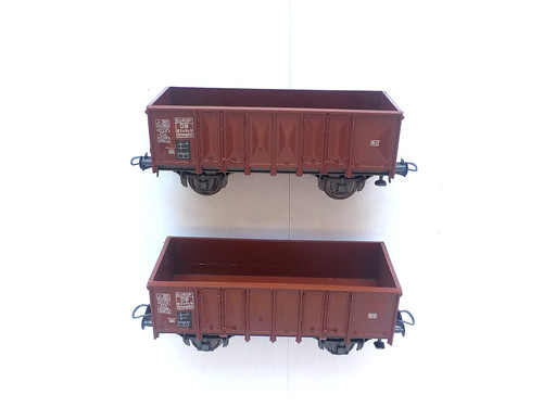 Lot deux wagons piko tombereau - wagons,