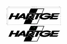 2 STICKERS HARTGE  BMW vinyl tuning bmw  45X150mm chacun