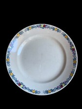 Grand Plat Terre De Fer Longchamp Treillage Faïence Ancien France Céramique 